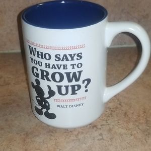 Disney Hallmark Who Says You Have To Grow Up Cup
